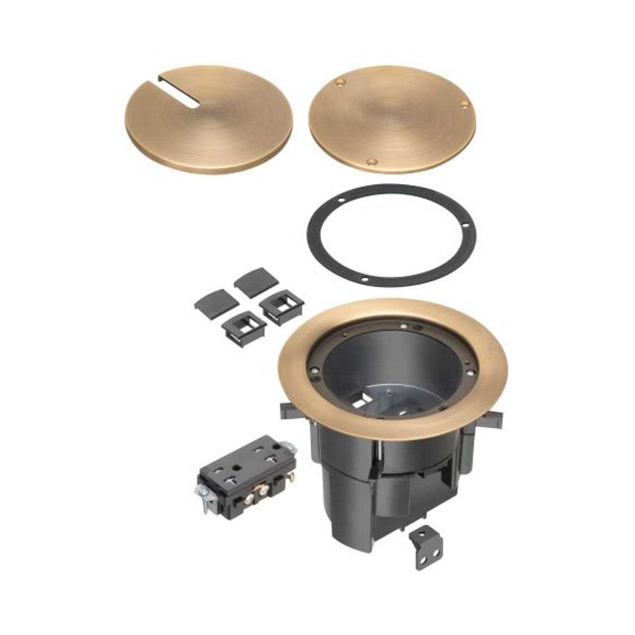 Arlington FLBR5420AB Floor Box Kith W/ Recessed Wiring Device - Cheap Fitting