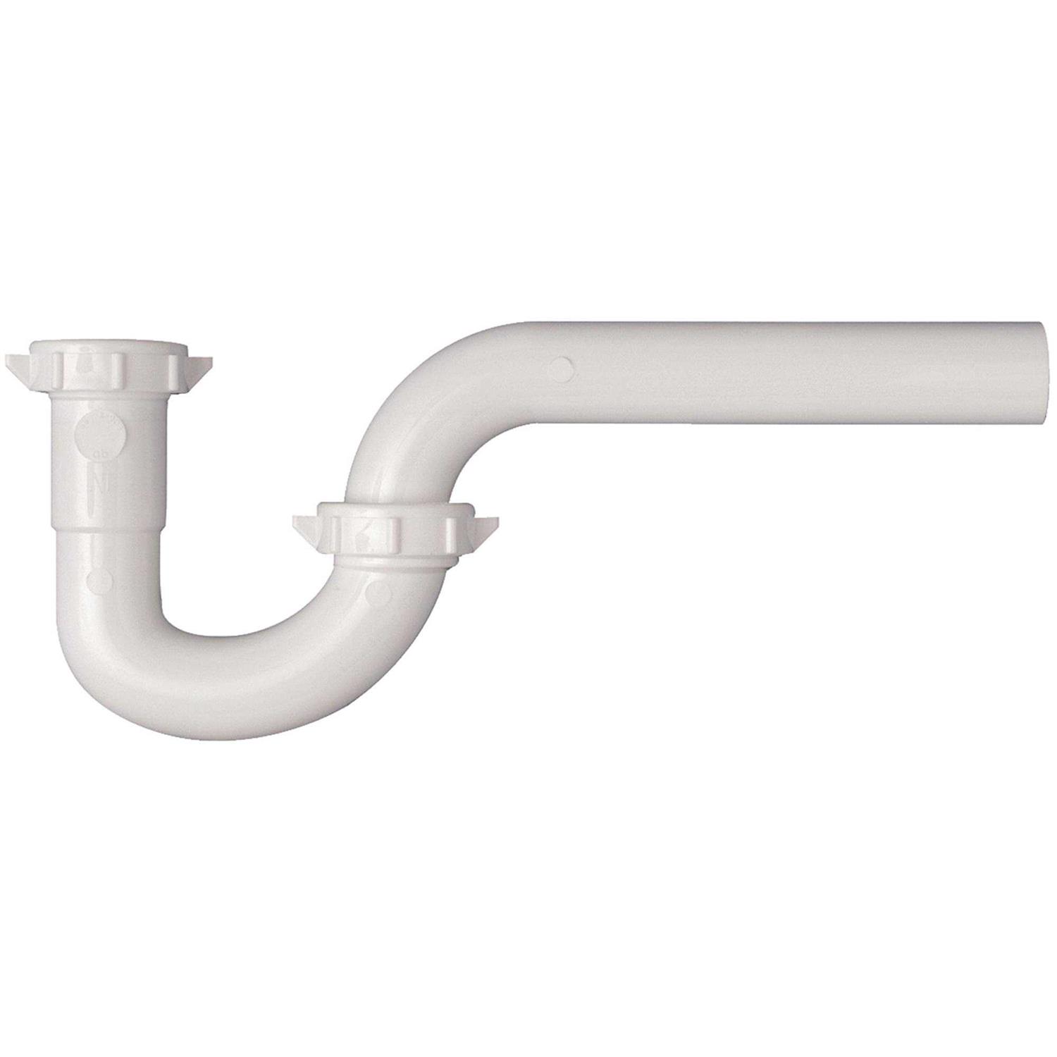 Keeney 1-1/4 In. White Plastic P-Trap - Cheap Fitting