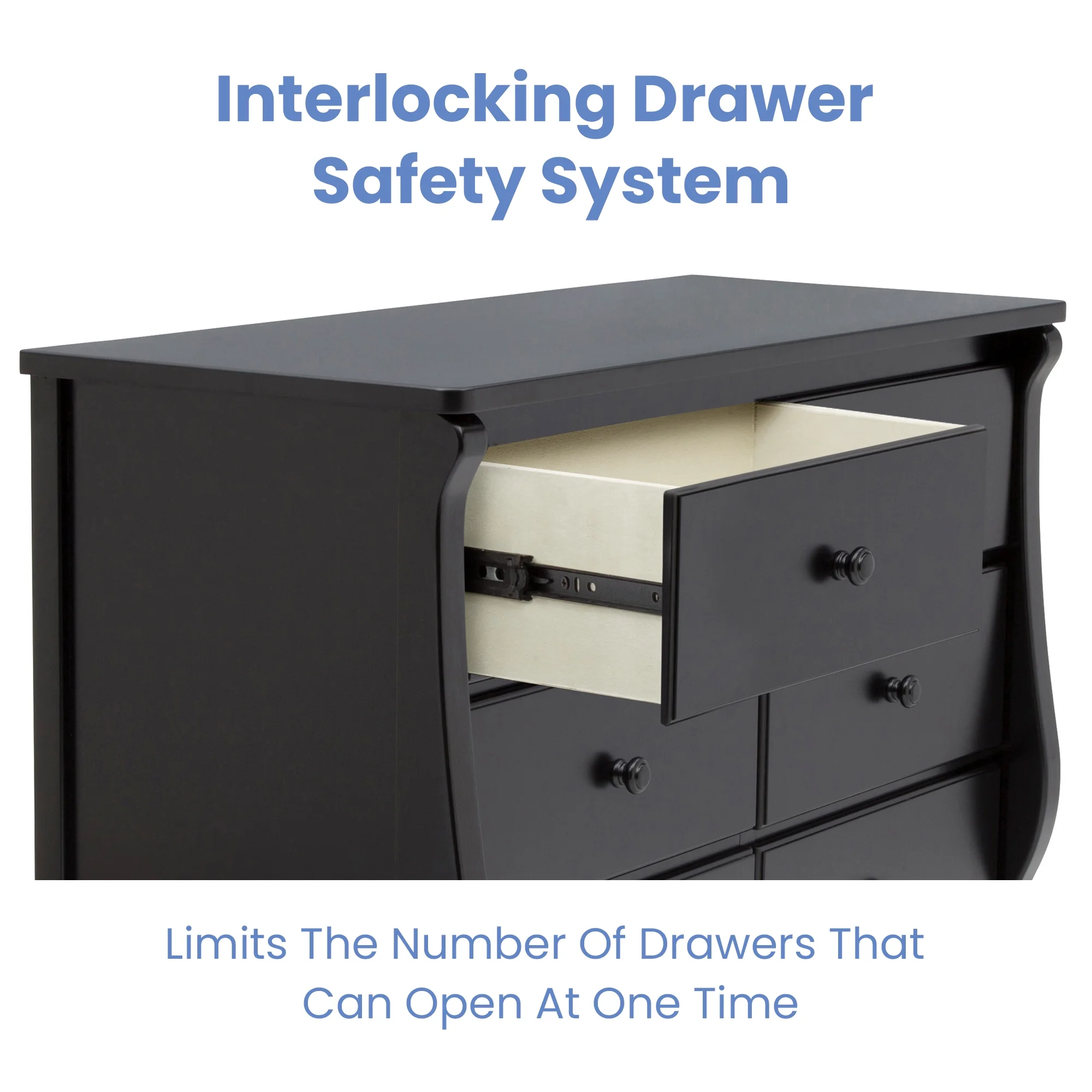 Delta Children Universal 6 Drawer Dresser with Interlocking Drawers - Greenguard Gold Certified, Dark Chocolate - Cheap Fitting