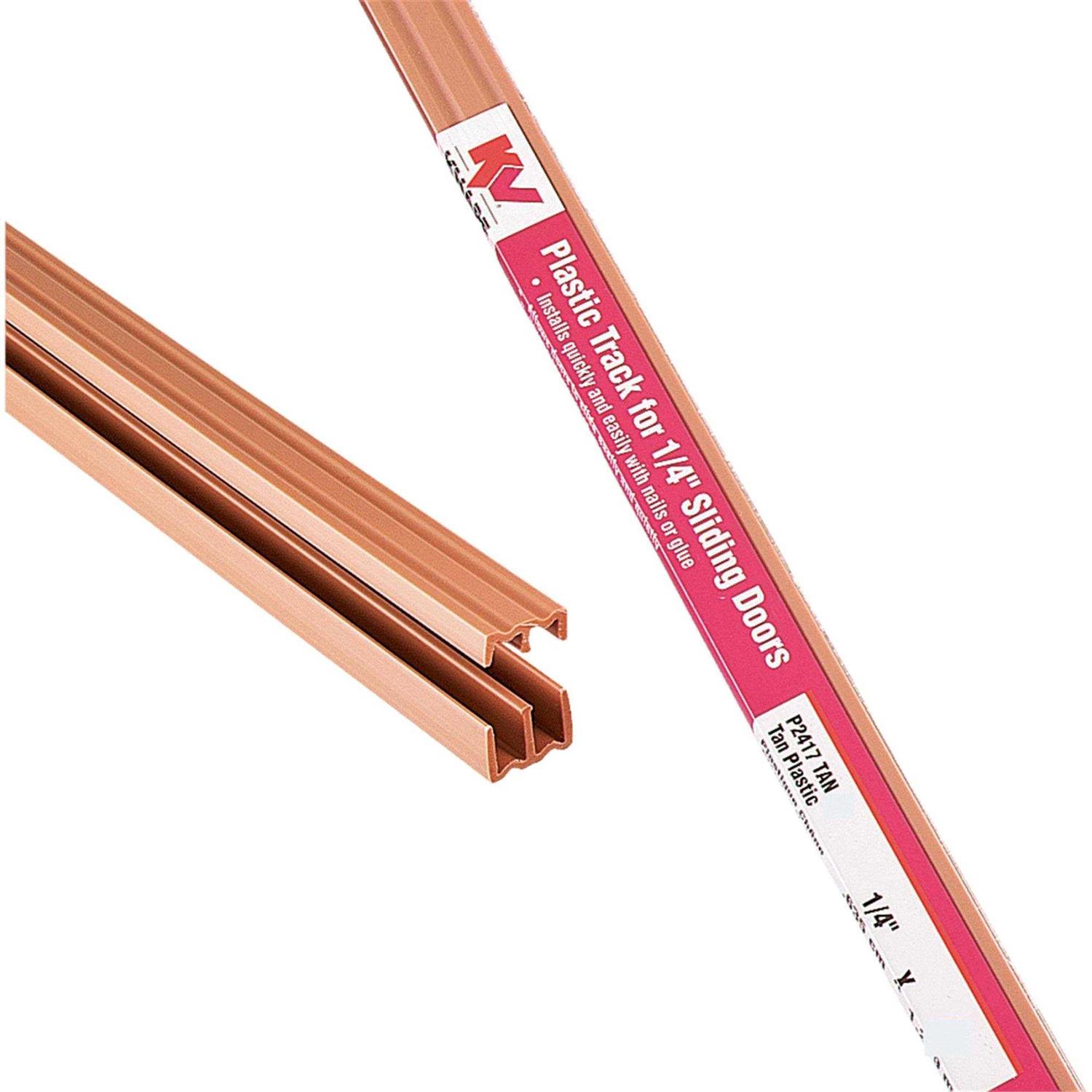 Knape & Vogt 72 in. Plastic Sliding Track & Guide Kit - Cheap Fitting