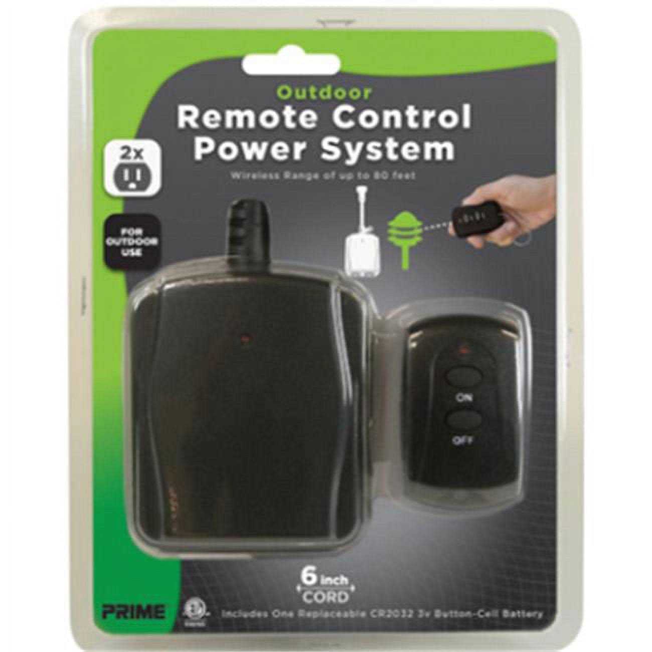 Prime Outdoor Wireless Switch with Remote Control Black - Cheap Fitting