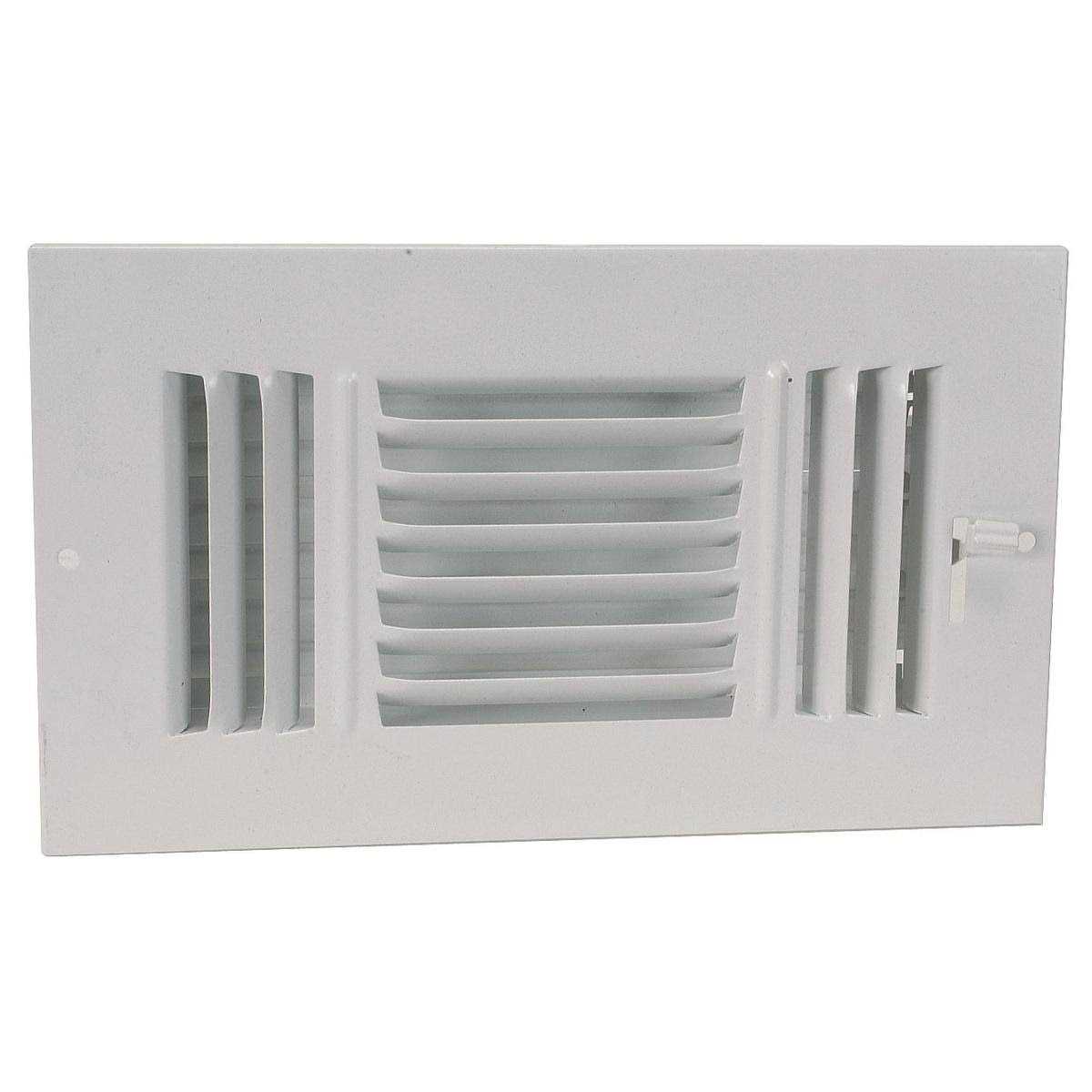 Zoro Select Sidewall/Ceiling Register 6 X 12 4JRR1 - Cheap Fitting