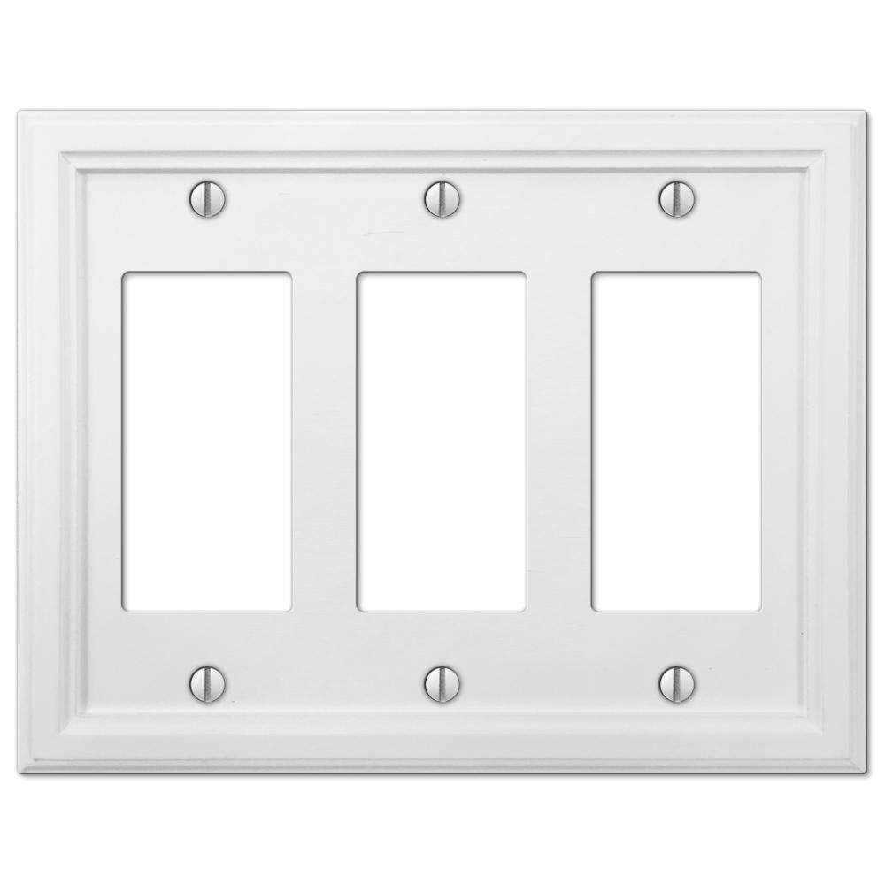 Amerelle 4052ttrw Elly Wallplate 2 Toggle - Cheap Fitting