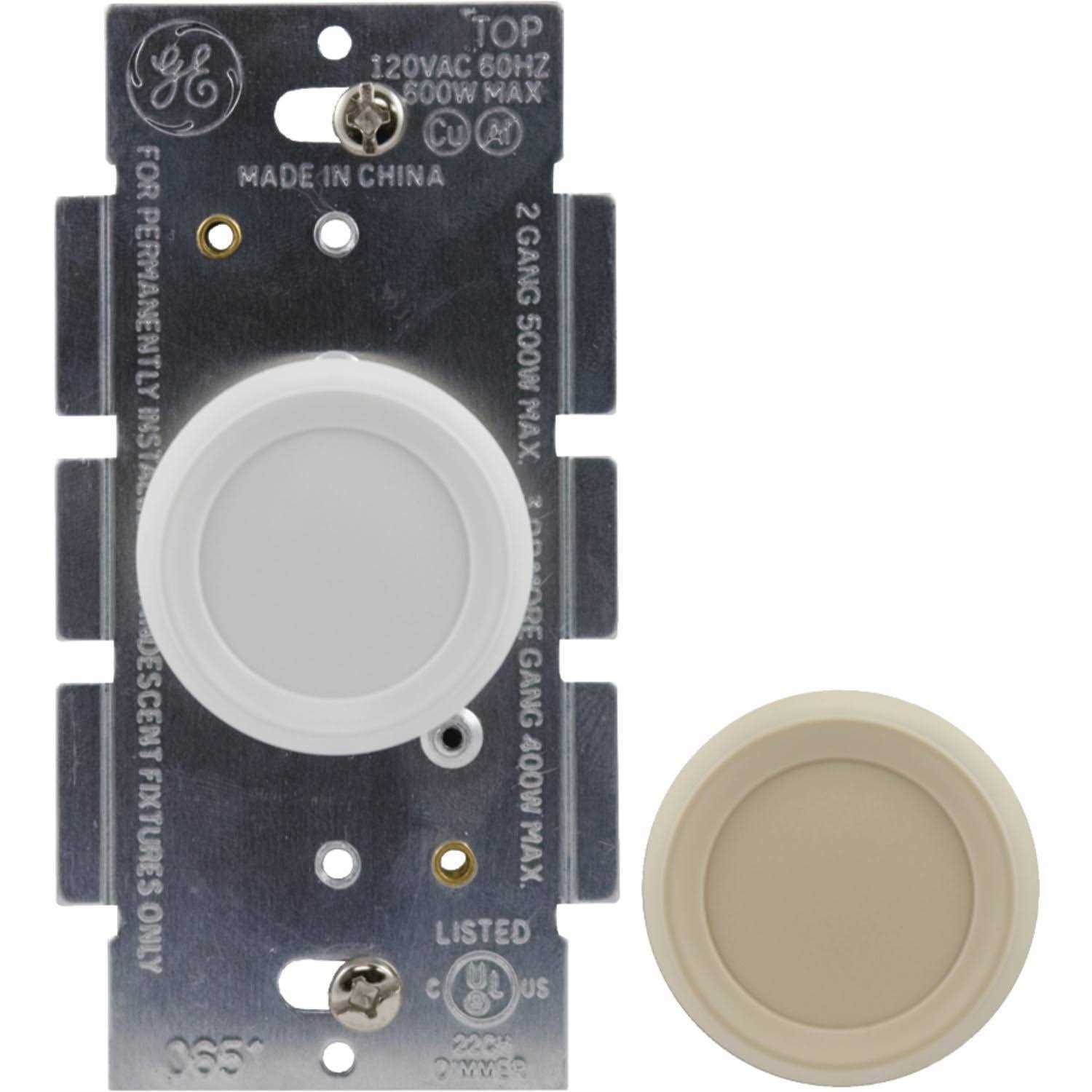 GE Rotate On & Off Single Switch Dimmer - Cheap Fitting