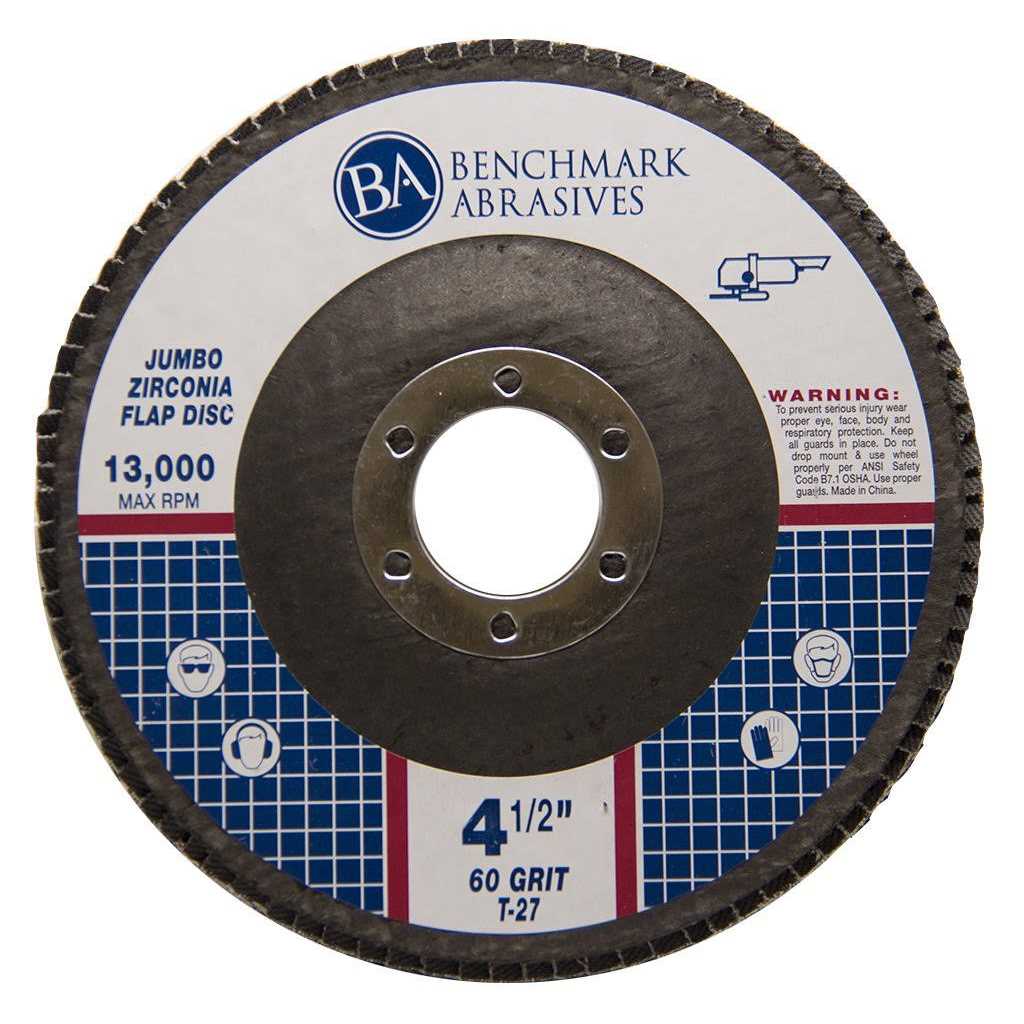 Benchmark Abrasives 7/8 Premium High Density Jumbo Zirconia Type - Cheap Fitting