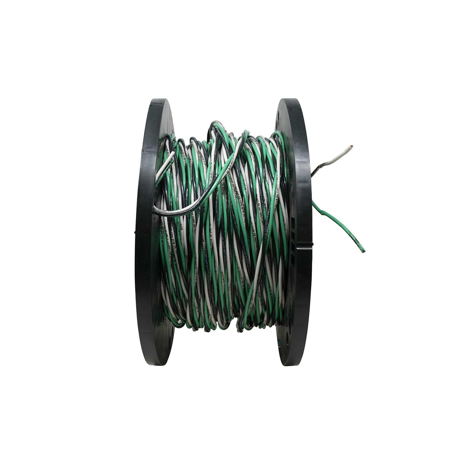 Southwire 12/3 Black/White/Green Solid CU THHN Tri-Wire - Cheap Fitting
