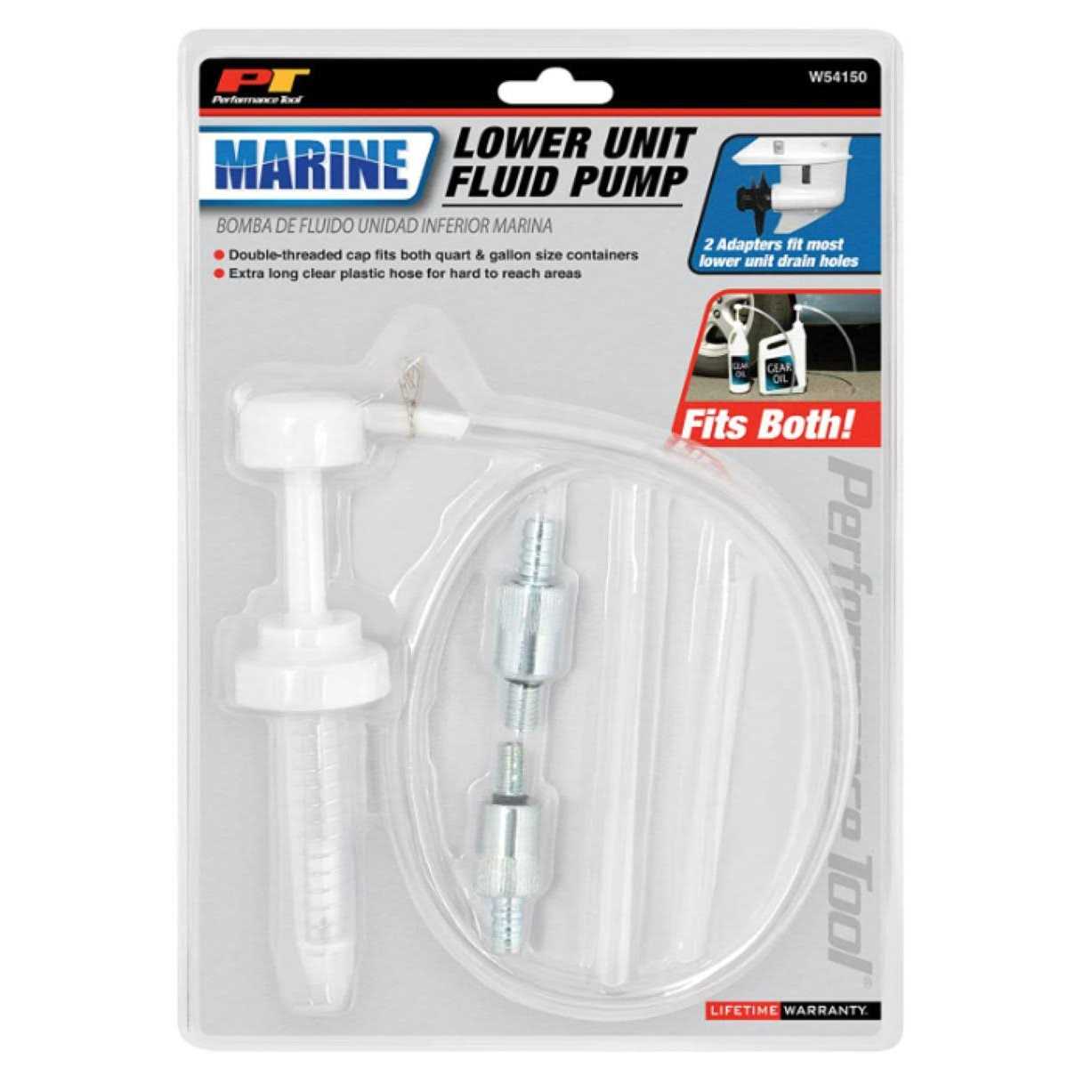 Performance Tool Marine Lower Unit Fluid Pump W54150 - Cheap Fitting