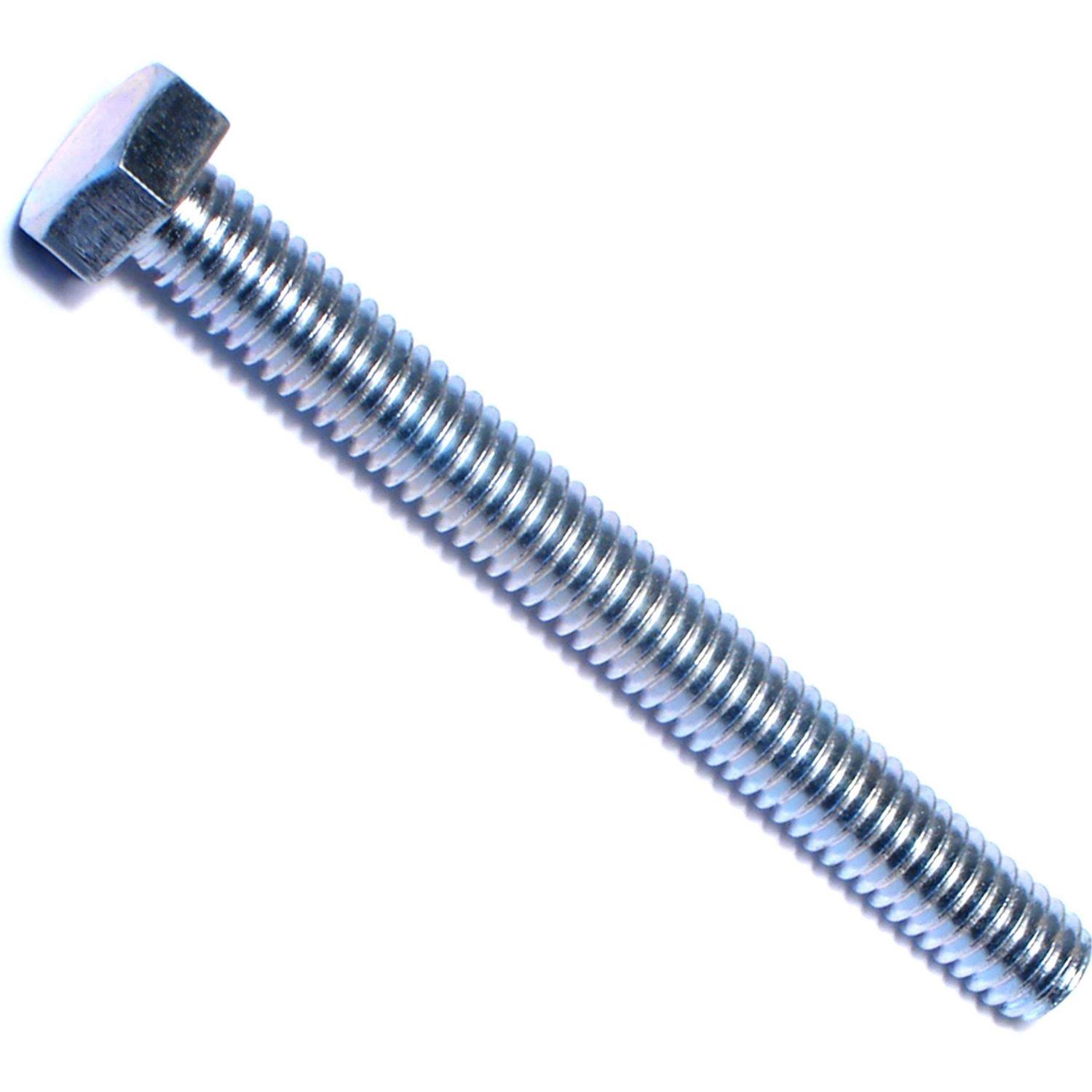 Monster Fastener 5/16-18 x 3 Zinc Plated Steel Coarse Full Thread Hex Head Tap Bolts 100 pcs - Cheap Fitting
