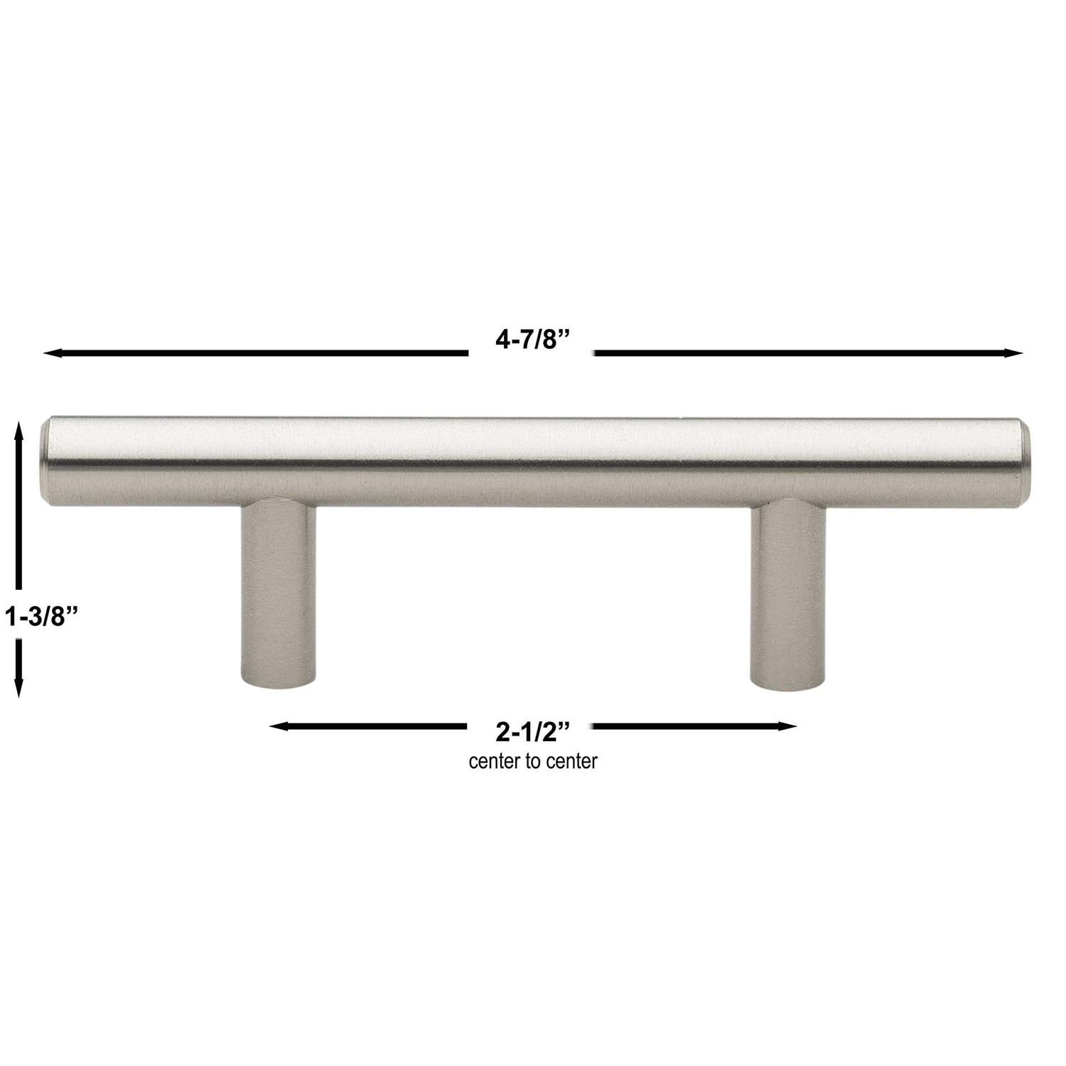 GlideRite Center Solid Cabinet Bar Pulls - Cheap Fitting