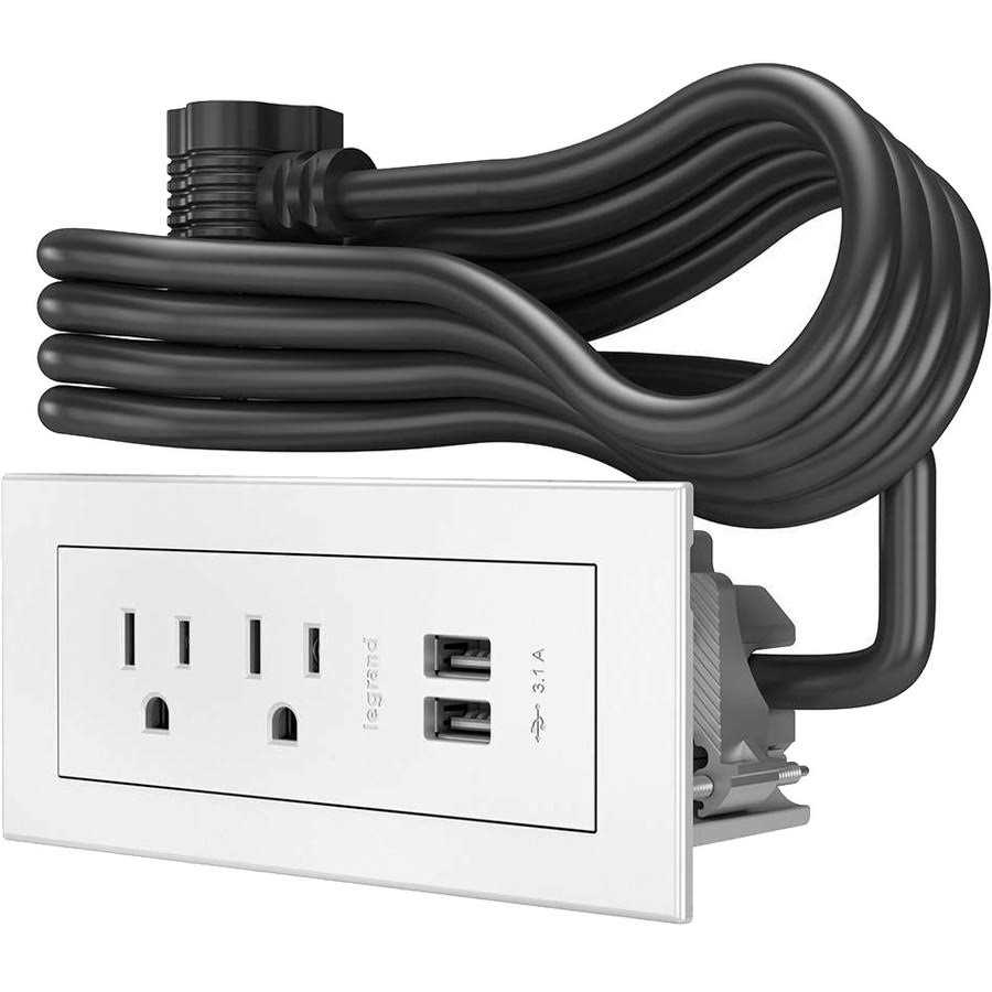 Wiremold RDZ radiant Furniture Power Center 2-Outlet 2-USB - Cheap Fitting