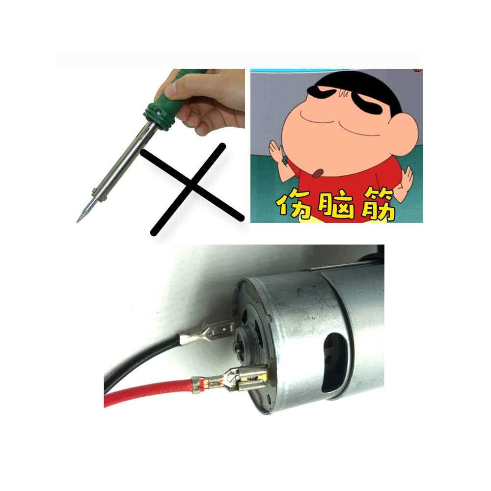 Jrrxm 2 Pcs 24V RS555 35000RPM Electric Motor Drive Engine for Power Wheel Motor Upgrade,High Speed Motor Gearbox Accessories for Power Wheels - Cheap Fitting