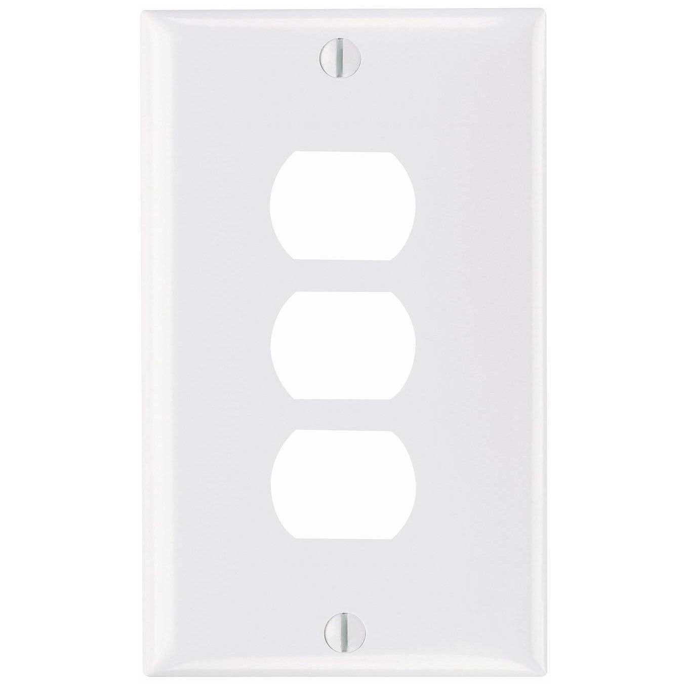Pass & Seymour White 1 Gang Plastic Despard Wall Plate 1 pk - Cheap Fitting