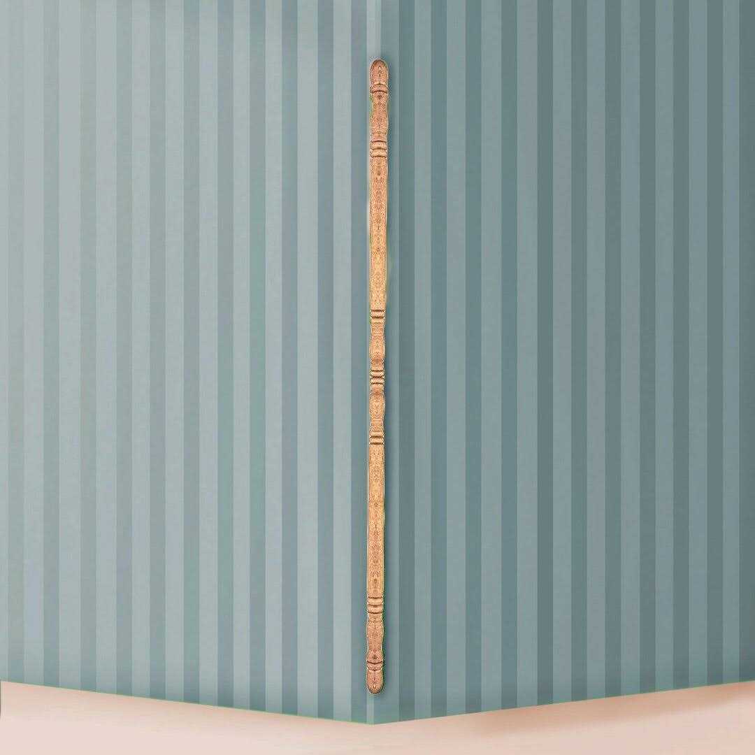 Renovators Supply Hardwood Corner Edge Guard 39-1/2 Inch x 1 Inch Dia. 90 Degree Notch - Cheap Fitting