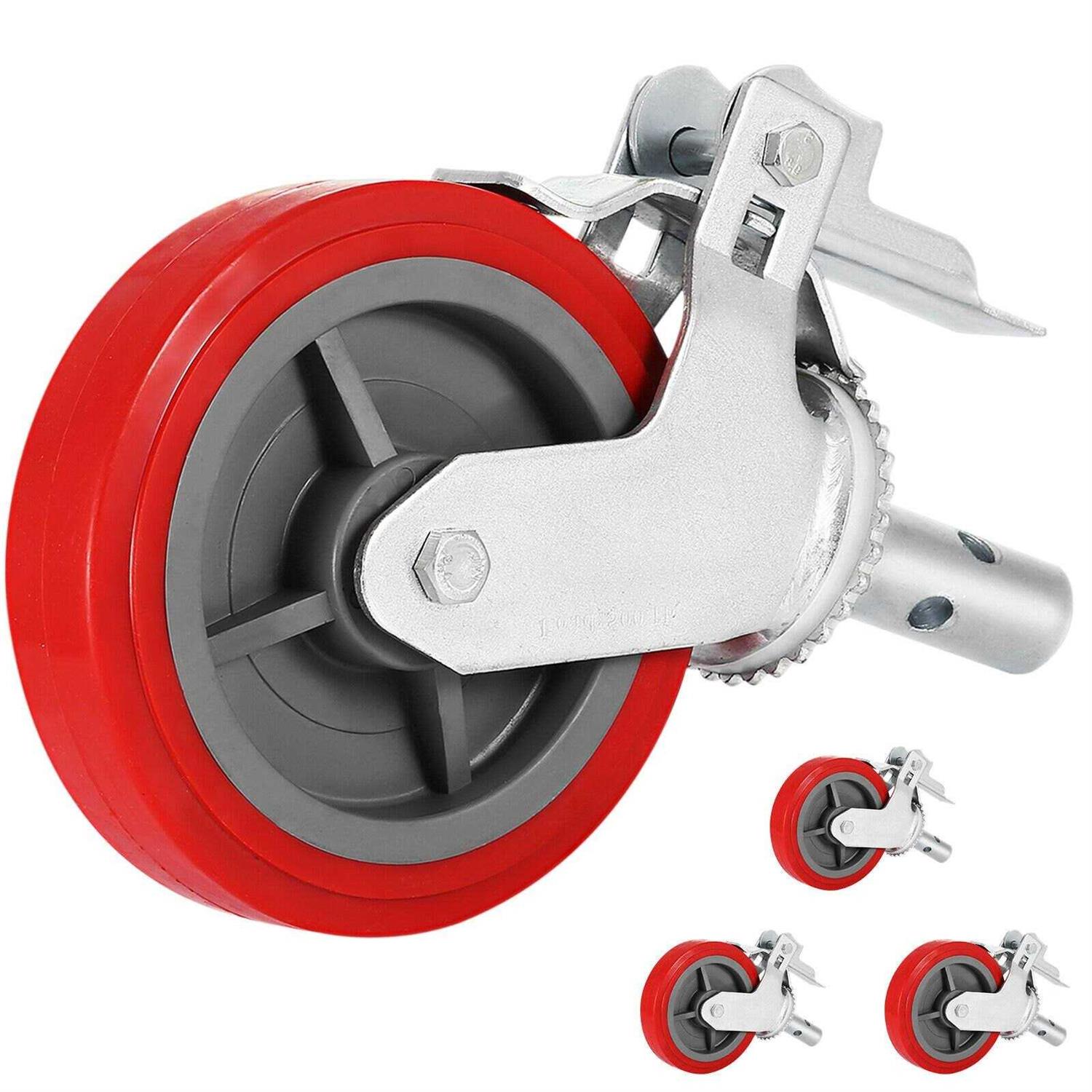 VEVOR Scaffolding Wheels Set of 4 8 inch Scaffolding Casters Heavy Duty TX9-5TXJAZJLRED01V0 - Cheap Fitting
