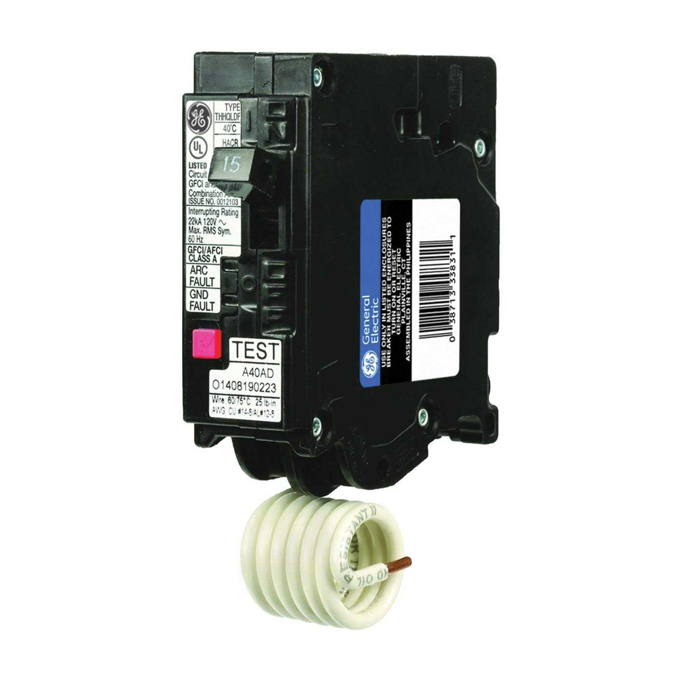 GE THQL1115DFP Single-Pole Dual Function Arc Fault/GFCI Breaker - Cheap Fitting