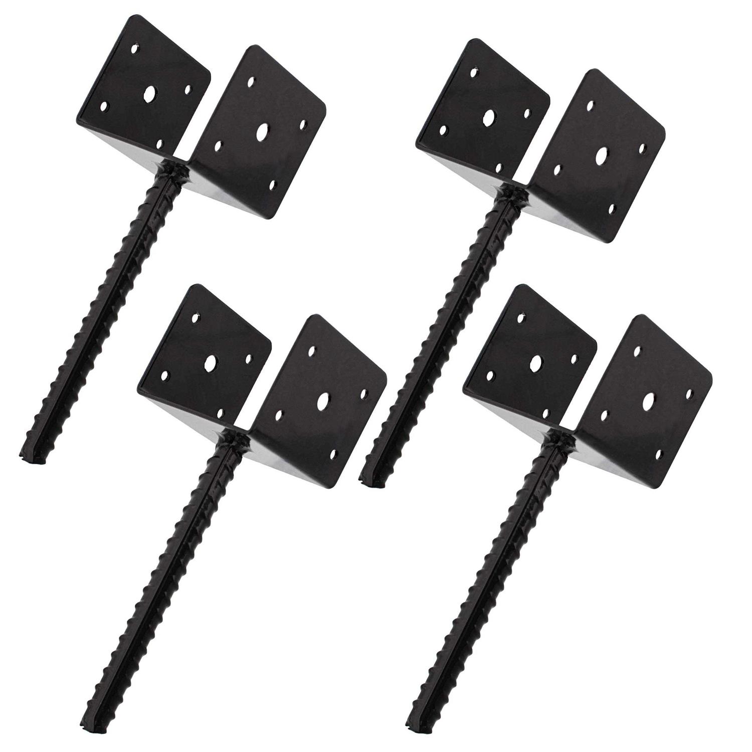 BISupply Concrete Post Anchor 4×4 Post Base Spike 4 Pack - Cheap Fitting