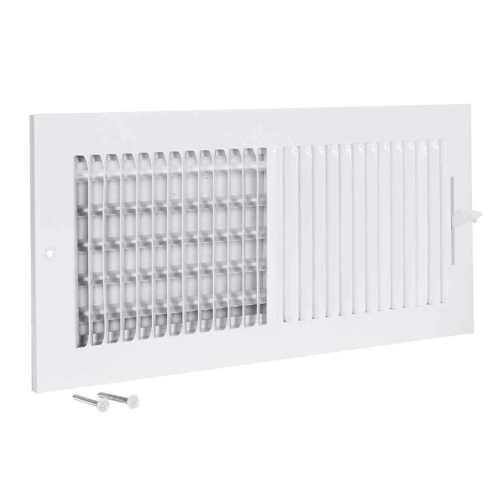 Ez-flo 14 in. x 6 in. 2-Way Steel Wall/Ceiling Register - Cheap Fitting