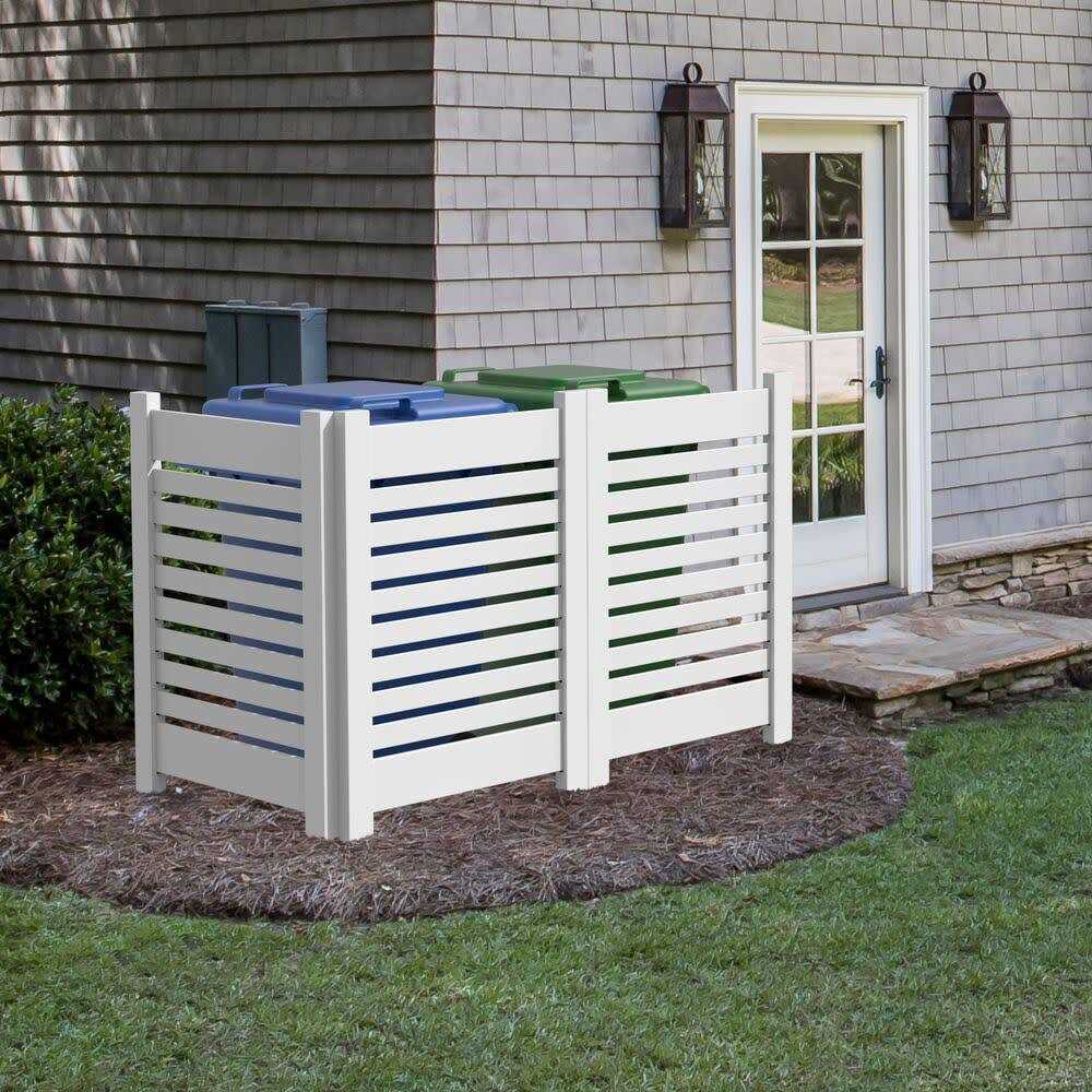 Barrette Outdoor Living 3 ft. x 4 ft. White Vinyl Utility Screen - Cheap Fitting