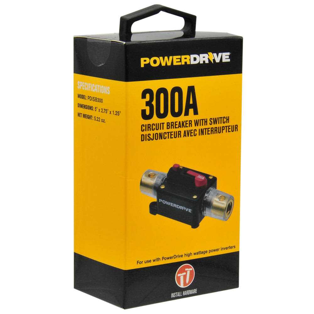 Powerdrive 300 Amp Circuit Breaker with Switch PDISB300 - Cheap Fitting