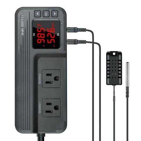 Inkbird Temperature and Humidity Controller ITC-608T Dual Stage Thermostat 1800W ETL Listed - Cheap Fitting