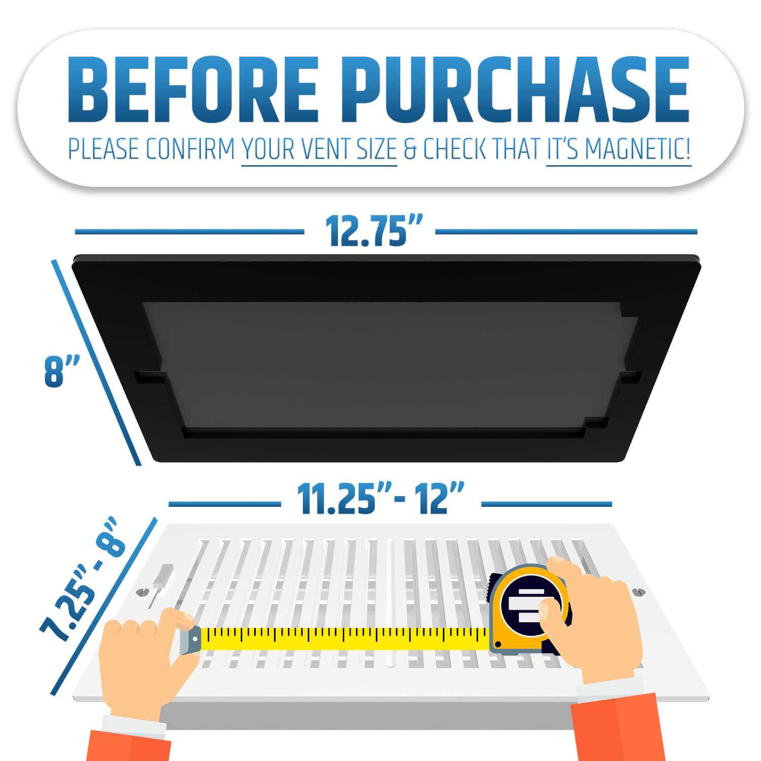 HMmagnets Powerful Magnetic Vent Covers That Will Never Fall Off - Cheap Fitting
