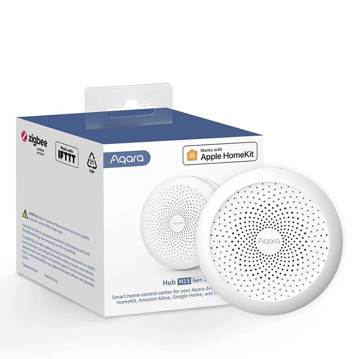 Aqara Hub M1S Gen 2, Wireless Smart Home Bridge for Alarm System, Home Automation, Remote Monitor and Control - Cheap Fitting
