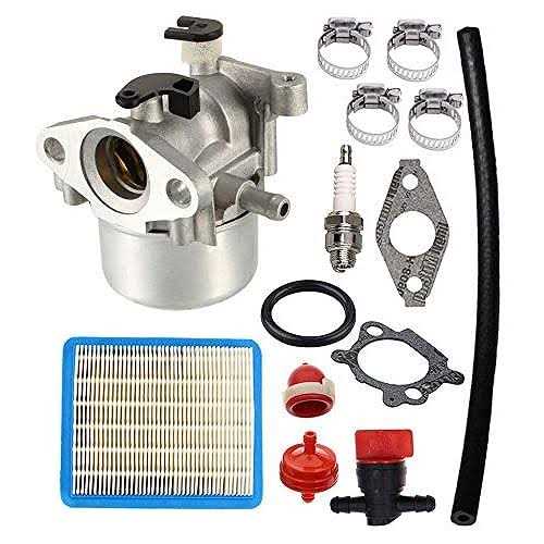 SOOGE 799866 Carburetor for Briggs Stratton 790845 799871 796707 794304 Toro Craftsman Lawn Mower Generator Quantum Engine Carb with 491588S Air - Cheap Fitting