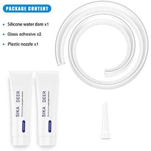 SIKAIQI 78 Inch Shower Threshold Water Dam Collapsible 1.97 Tall Shower Stopper Barrier and Stop Water Keep Dry and Wet Separation Suitable - Cheap Fitting