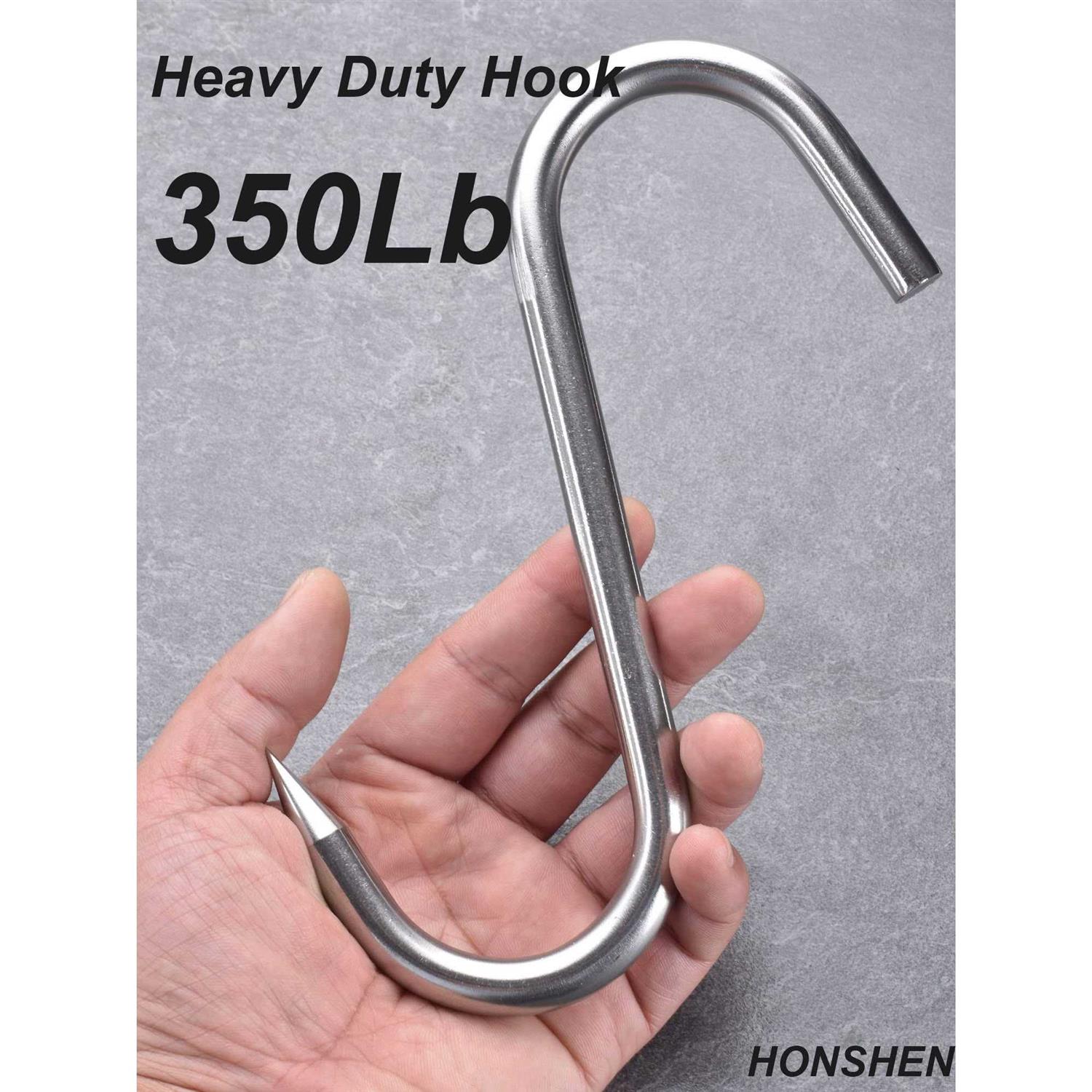 HONSHEN 12mm Heavy Duty Meat Hooks Stainless Steel S-Hooks Meat Processing Butcher - Cheap Fitting