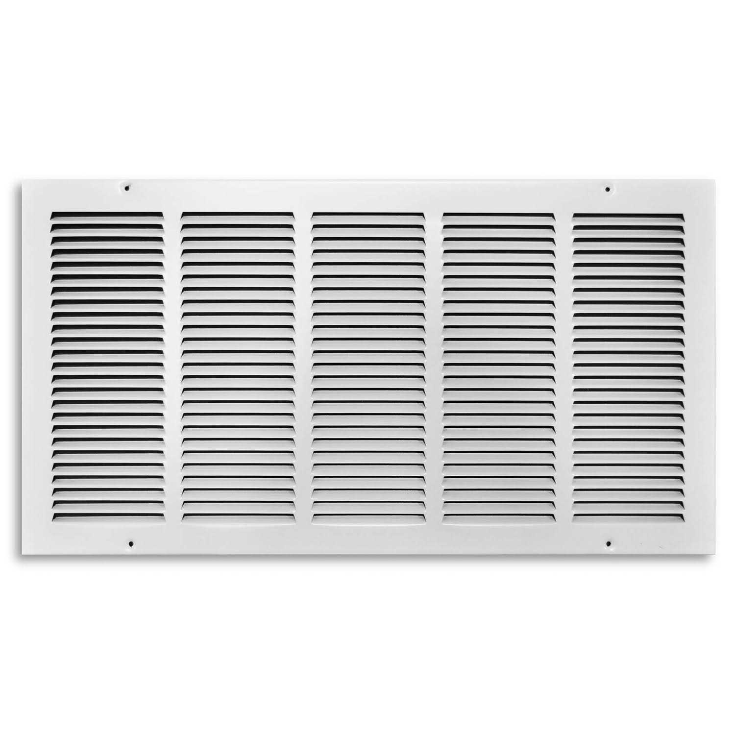 Tru Aire 12 in. H X 24 in. W Steel Return Air Grille White - Cheap Fitting