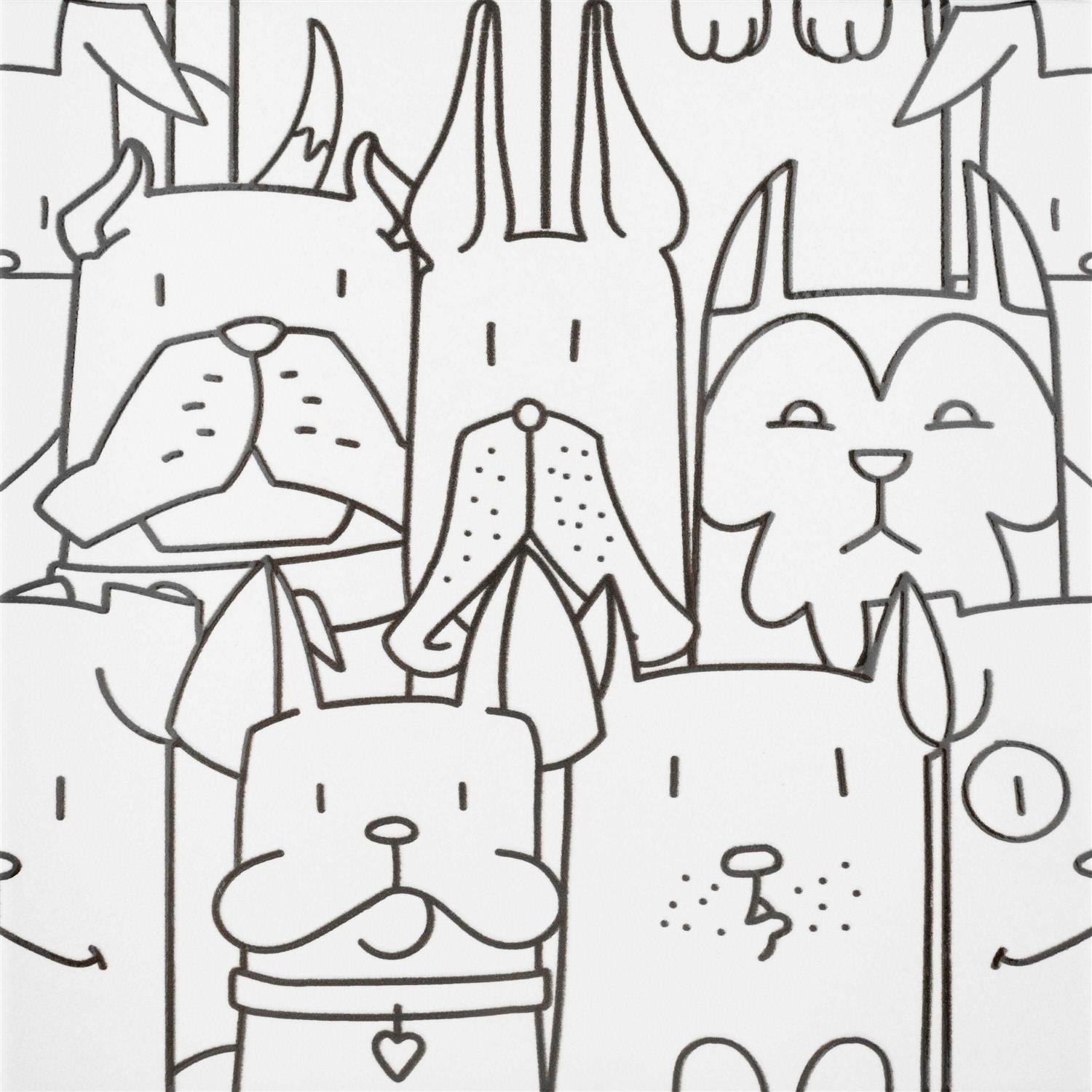 Merola Tile Oh My Dog 9-3/4 x 9-3/4 Porcelain Floor and Wall Tile - Cheap Fitting