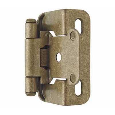 Amerock 1/2 inch Overlay Self Closing Partial Wrap Hinge - Cheap Fitting