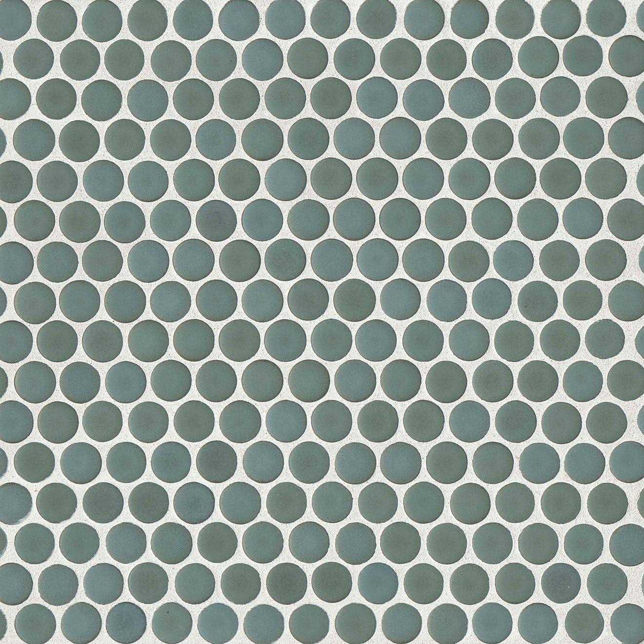 Bedrosians 360 3/4 x 3/4 Penny Round Matte Mosaic Tile - Cheap Fitting