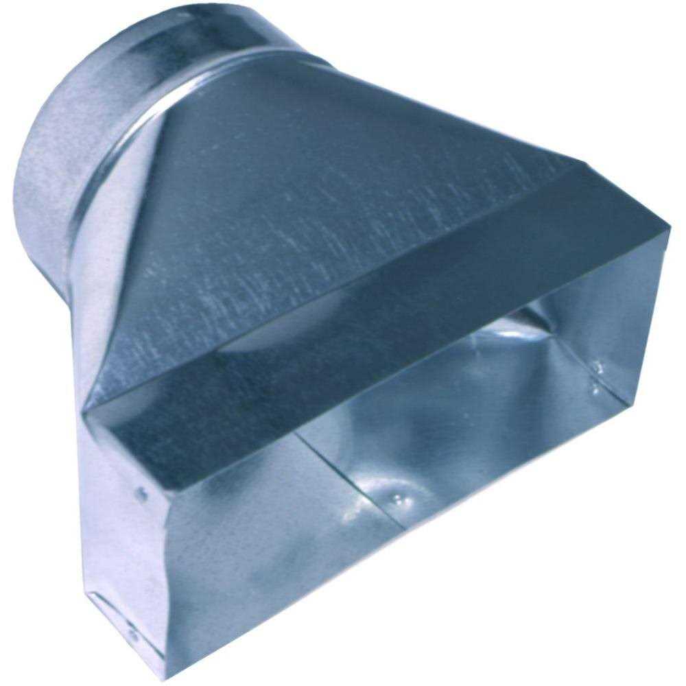 Master Flow 12 in. x 4 in. to 6 in. Universal Register Box - Cheap Fitting