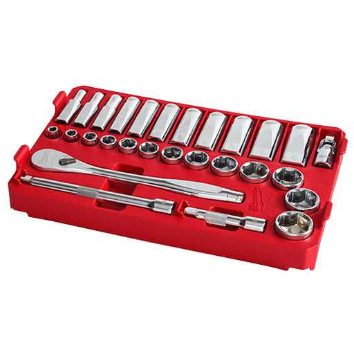 Milwaukee-48-22-9481T 3/8 Ratchet and Socket Set - Cheap Fitting