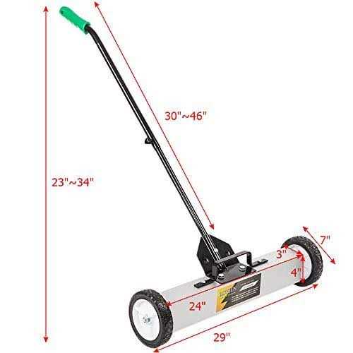 ROVSUN Tuffiom Rolling Magnetic Pick-up Sweeper 30-lbs Capacity - Cheap Fitting