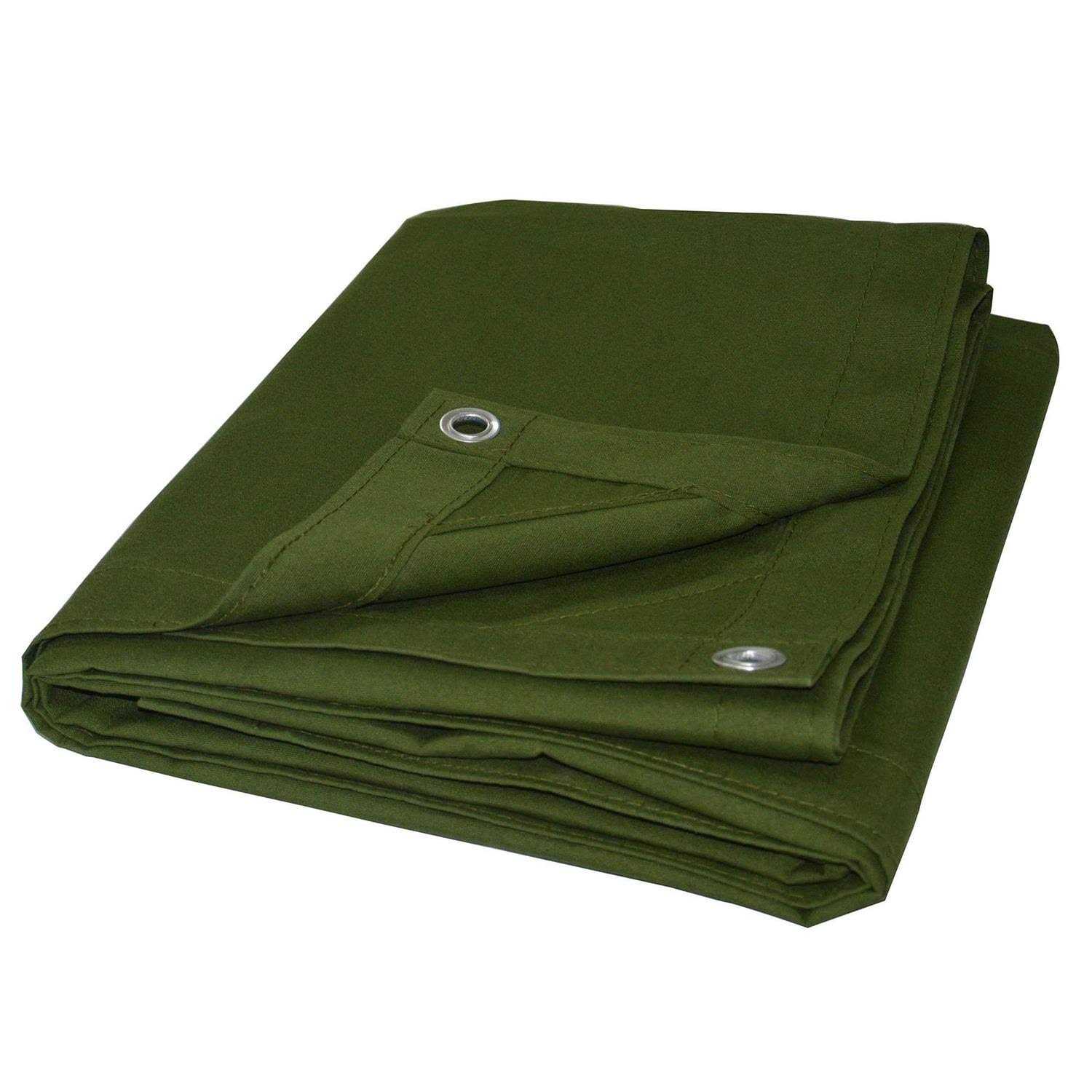 Cartman Finished Size Canvas Tarp with Rustproof Grommets - Cheap Fitting