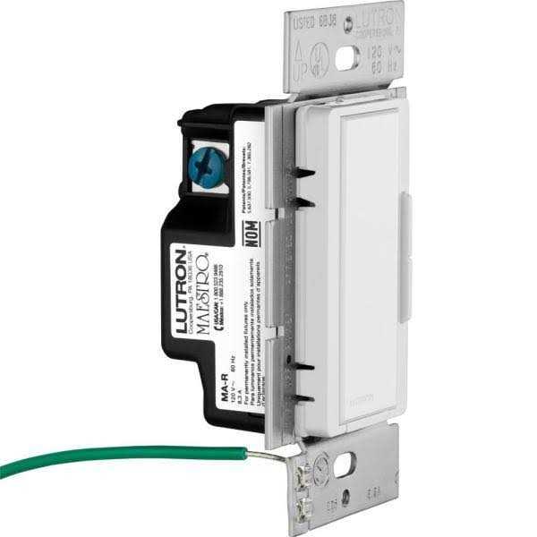 Lutron MA-RR-WH Maestro 600-Watt Multi-Location Companion Dimmer - Cheap Fitting