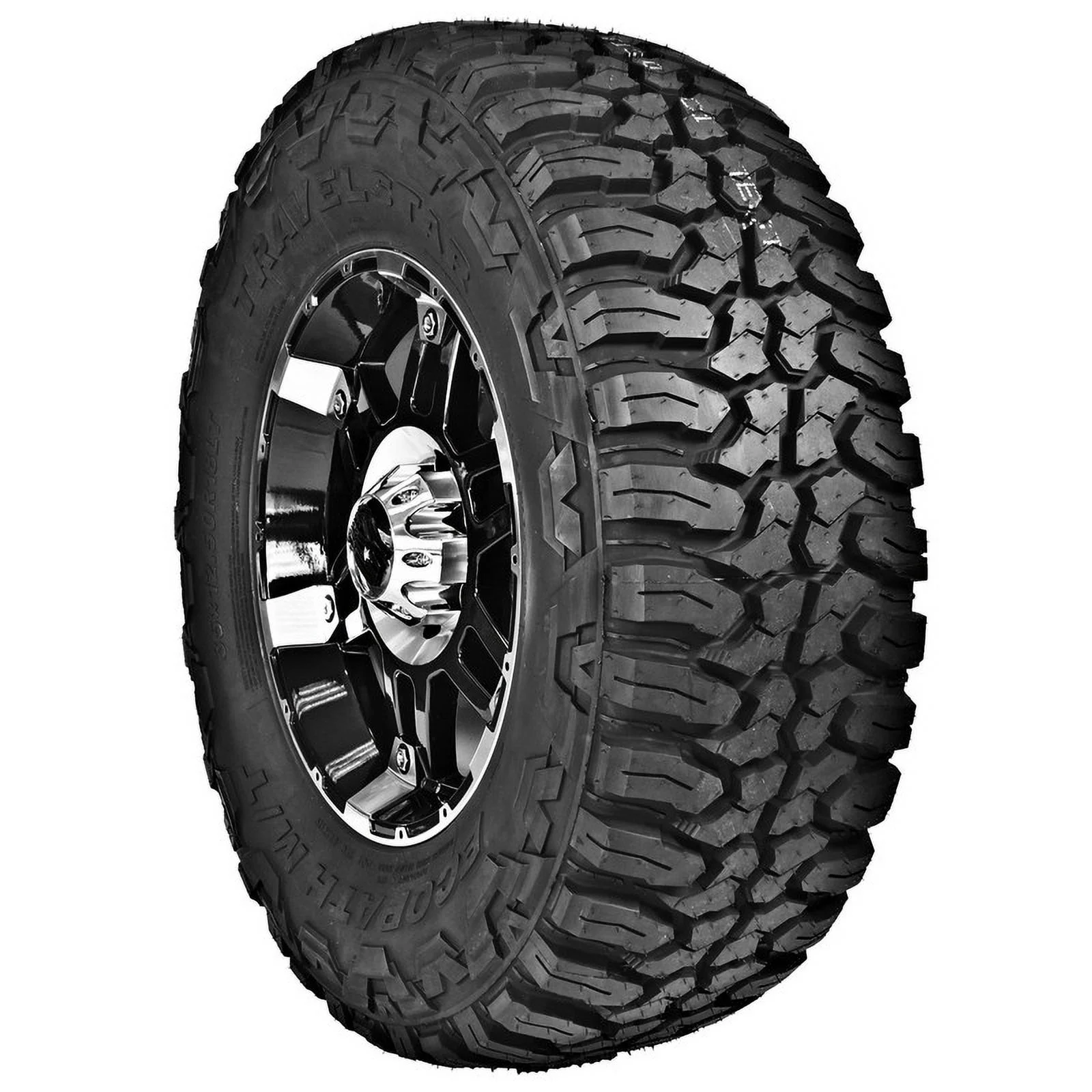 Travelstar ECOPATH M/T 35X12.50R22 12 Ply 121Q Load Range F SUV Light Truck Mud Terrain Tire 35/12.50/22 MT (Tire Only) - Cheap Fitting