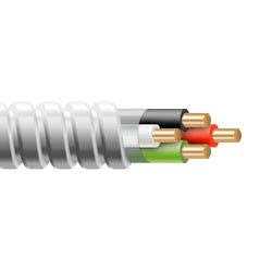 wirenco 8/3 metal clad cable with ground - Cheap Fitting