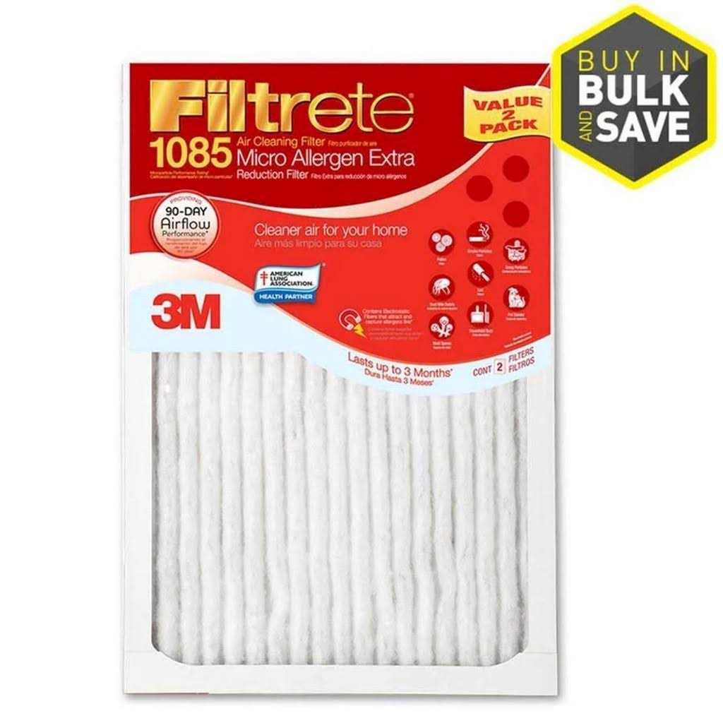 Filtrete 20-in W x 1-in MERV 11 1085 MPR Allergen Defense Extra Electrostatic Pleated Air Filter - Cheap Fitting