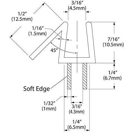 Dulles Glass 36 Clear Bottom Sweep with Drip Rail Glass - Cheap Fitting