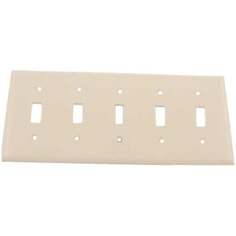 Leviton 5-Gang Toggle Switch Wall Plate 88023 - Cheap Fitting