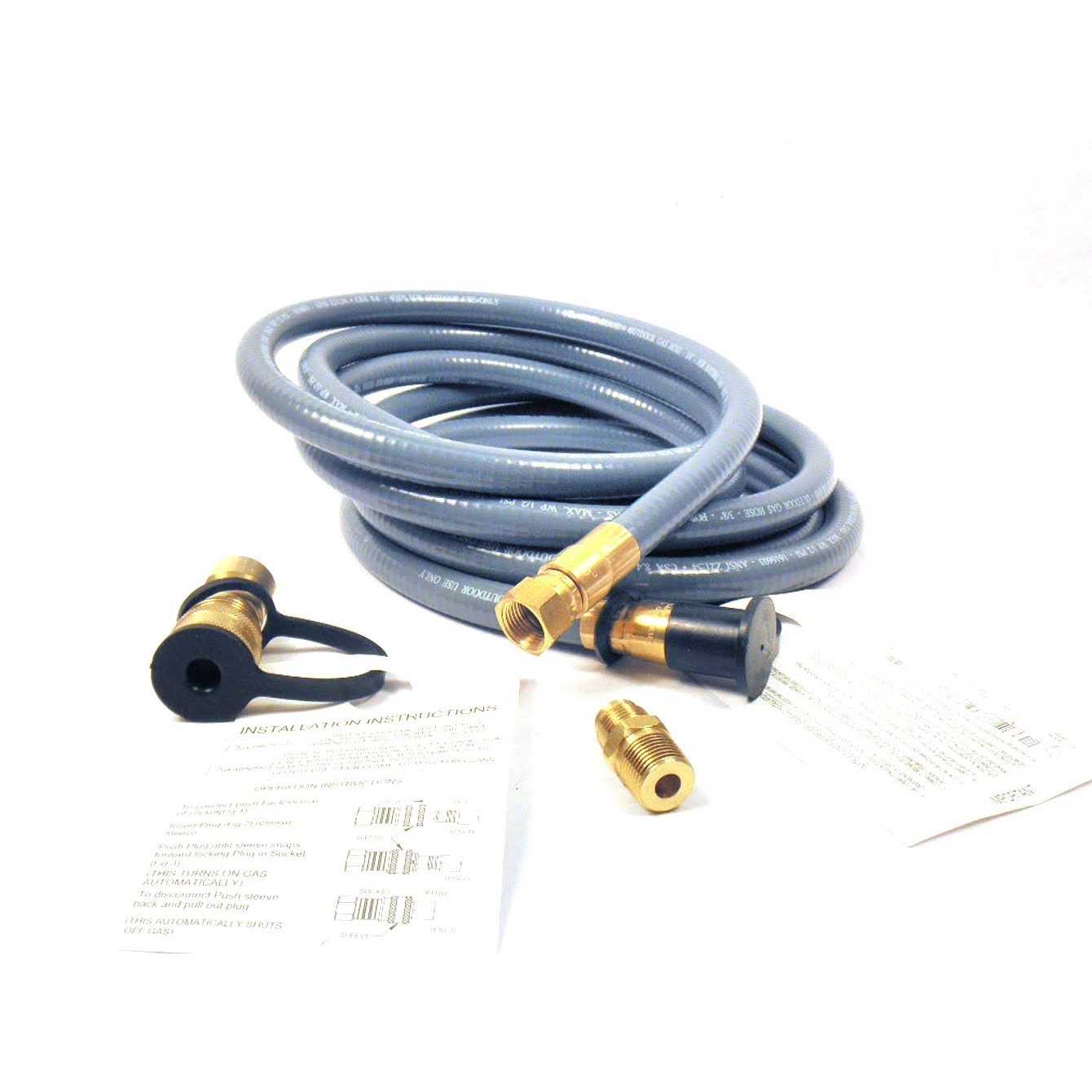 Mr Heater F273720 12 ft. Natural Gas Hose Assembly - Cheap Fitting