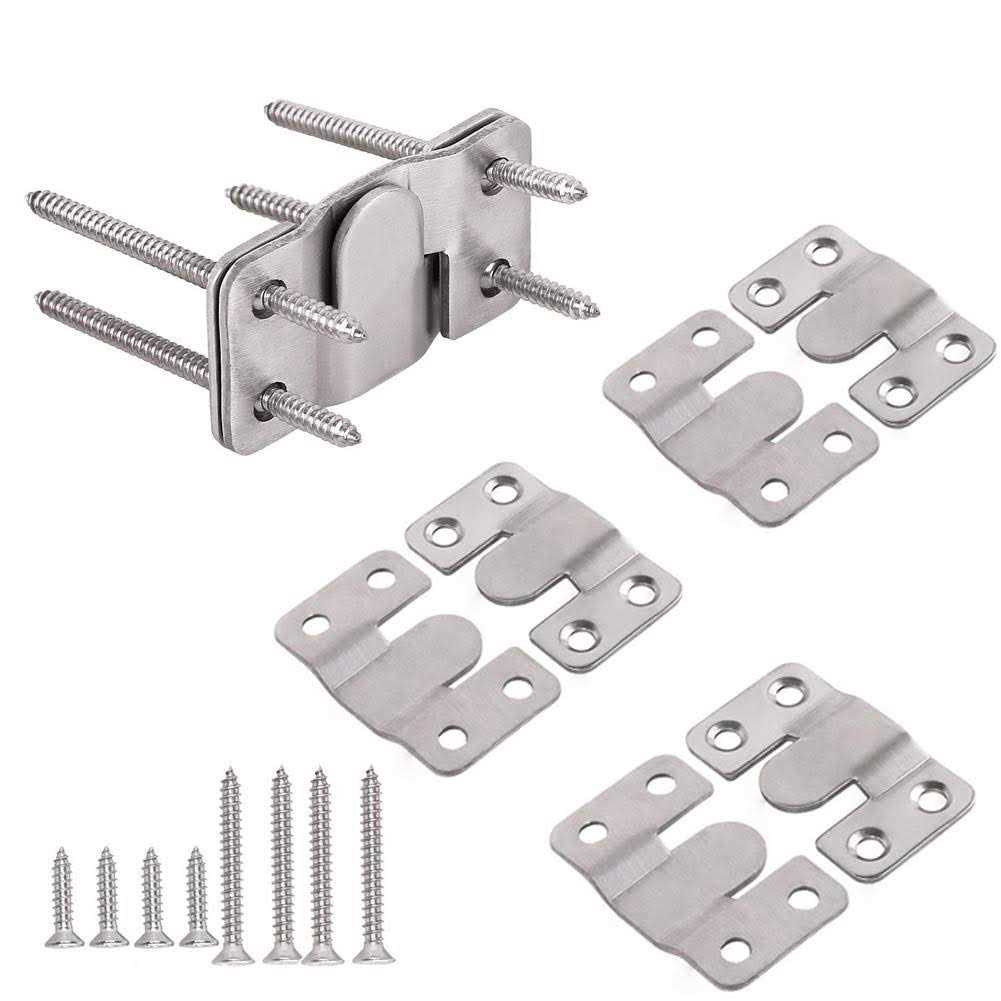 Furniture Flush Mount Bracket Headboard Wall Mount Hardware Large Picture Hangers - Cheap Fitting