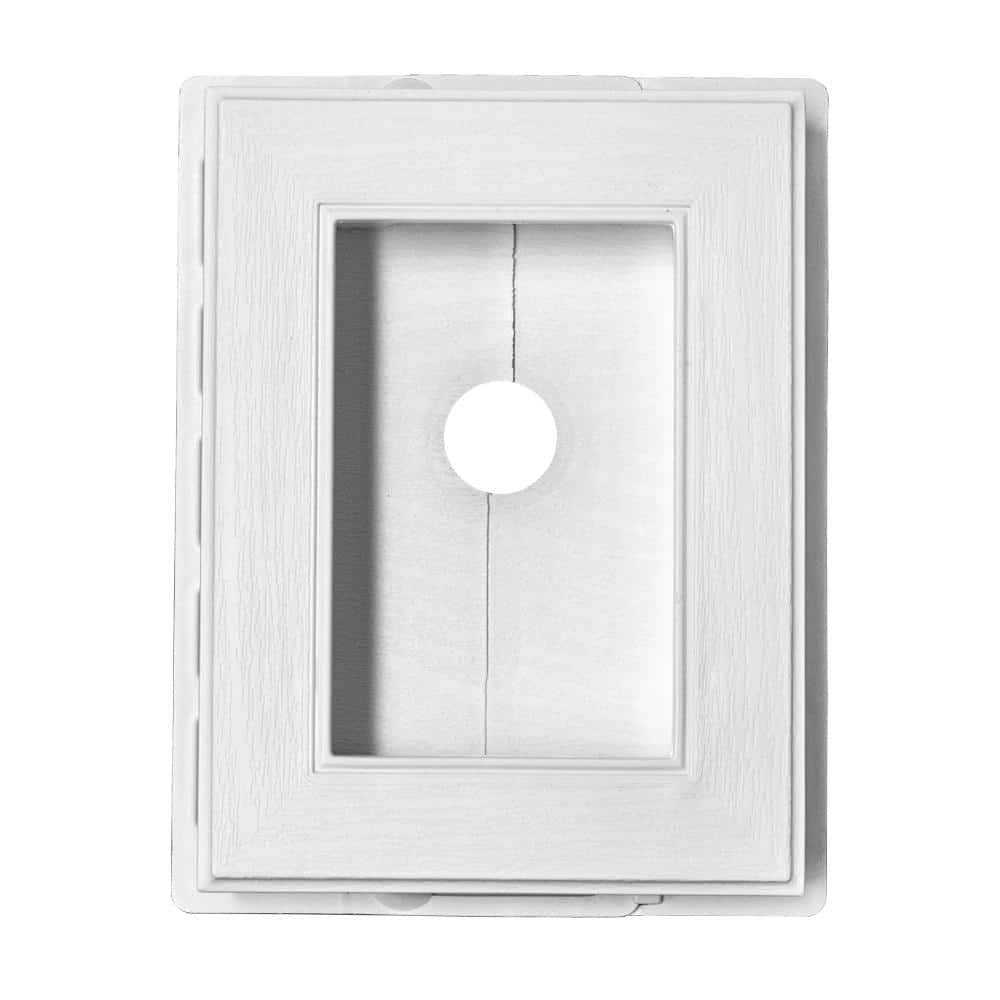 Novik 5.94 in. x 7.56 in. Polypropylene Recessed-Split Mounting Block - Cheap Fitting