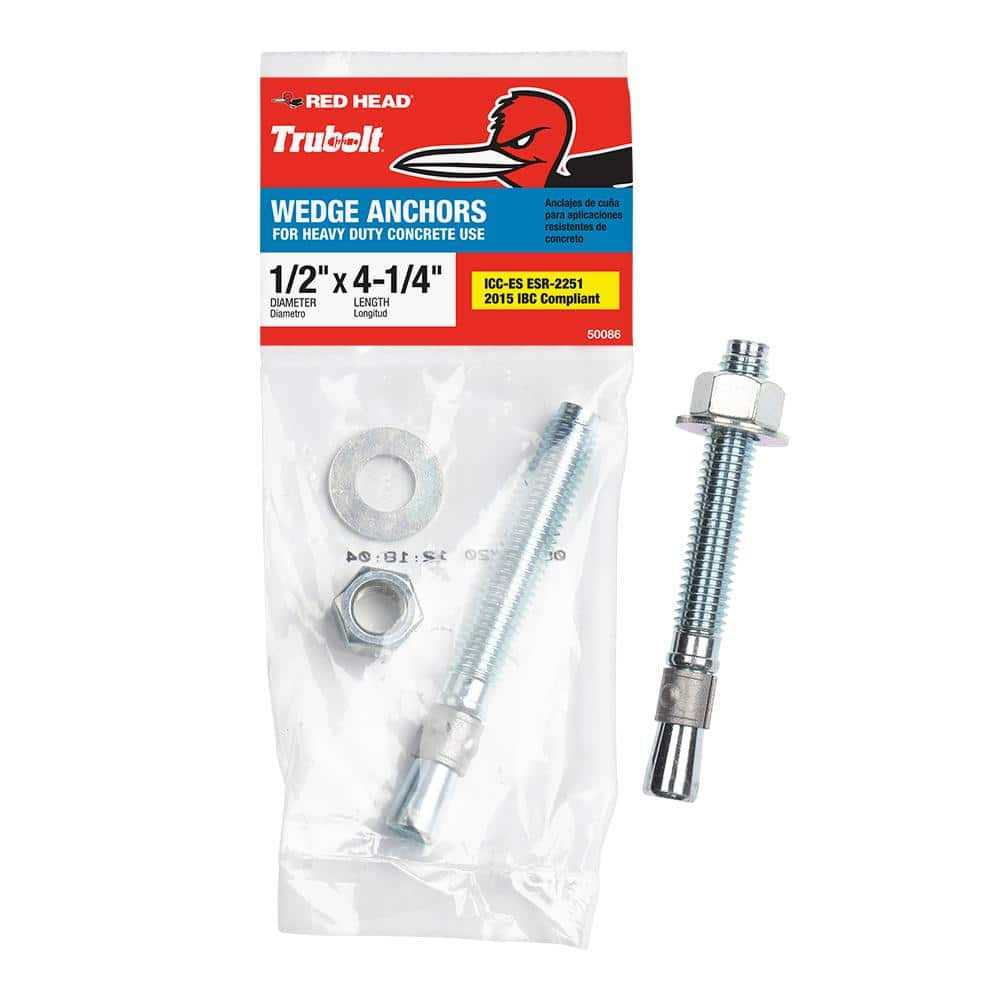 Red Head Zinc Wedge Anchor Bolt	Red Head Zinc Wedge Anchor Bolt - Cheap Fitting