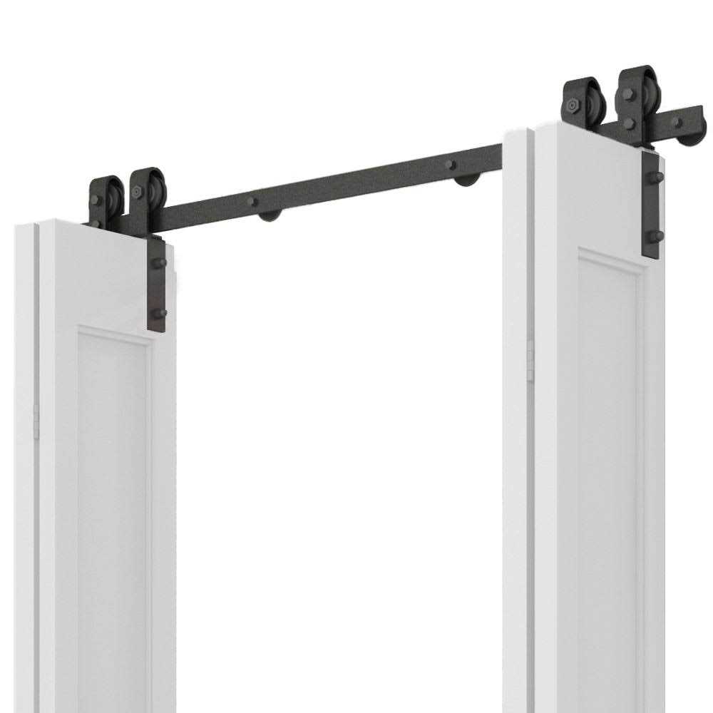 Standard Double Barn Door Hardware Kit Calhome - Cheap Fitting