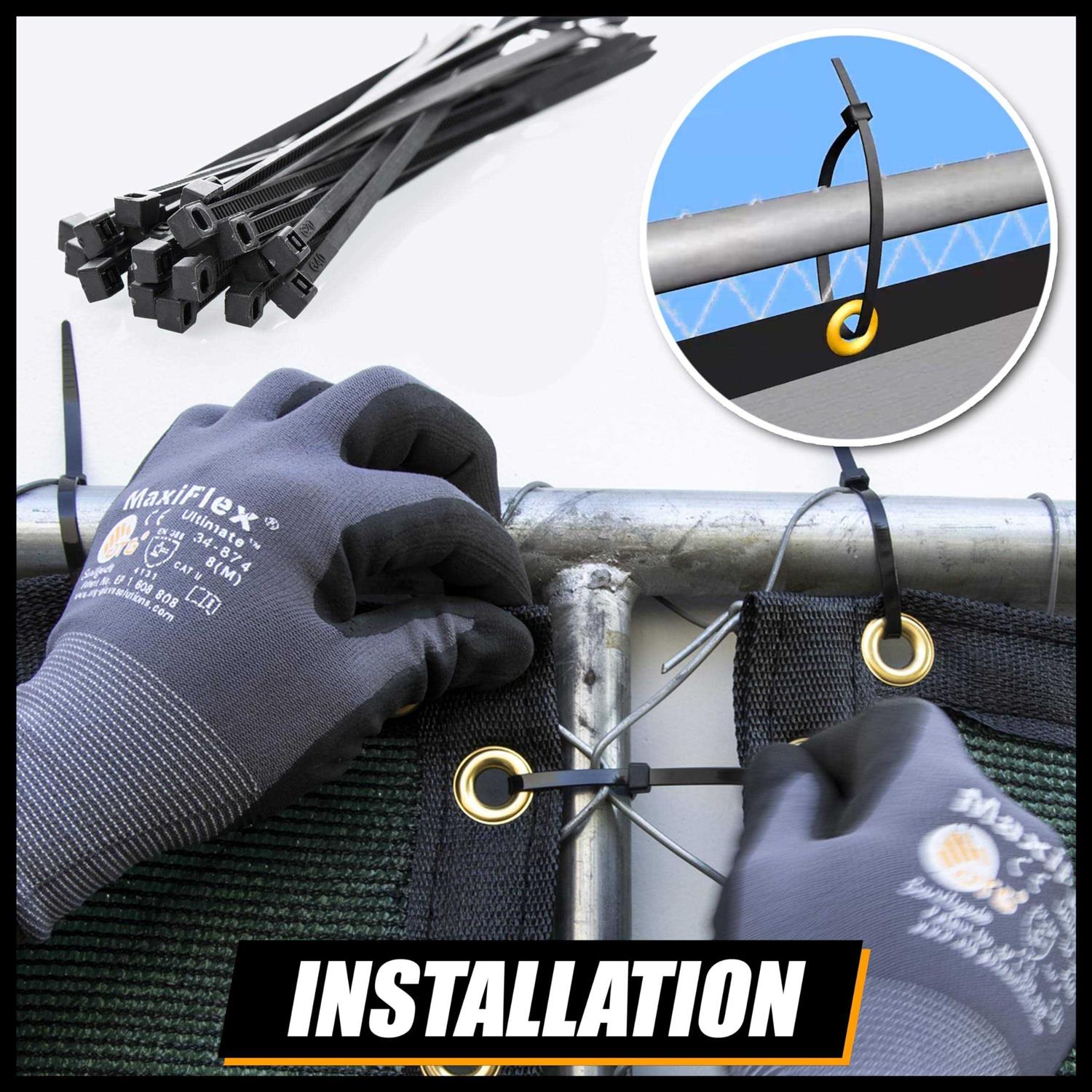 Royal Shade 50′ Fence Privacy Screen Cover Windscreen - Cheap Fitting