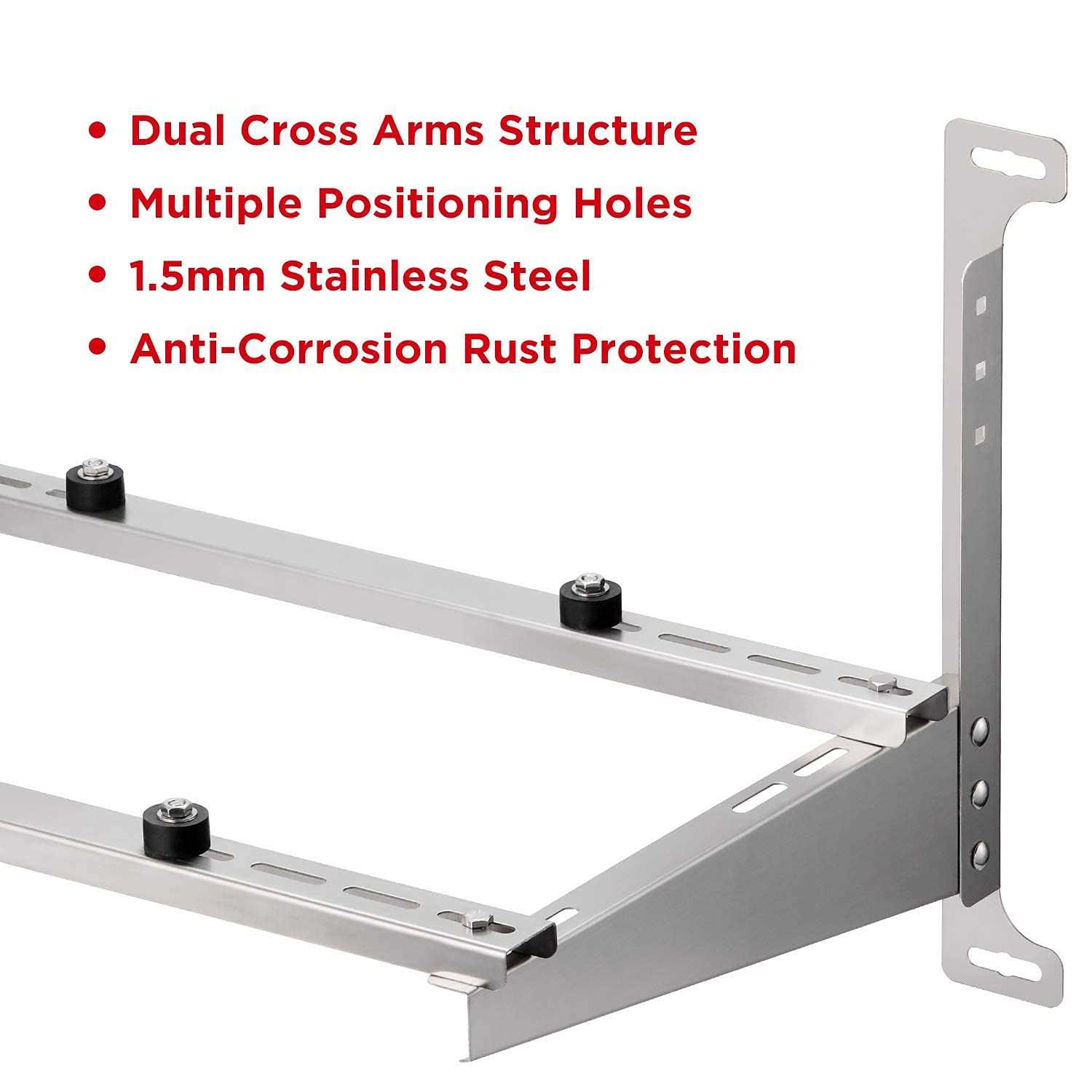 TURBRO Wall Mount Stand for Mini Split Ductless Air Conditioner Heat Pump System - Cheap Fitting
